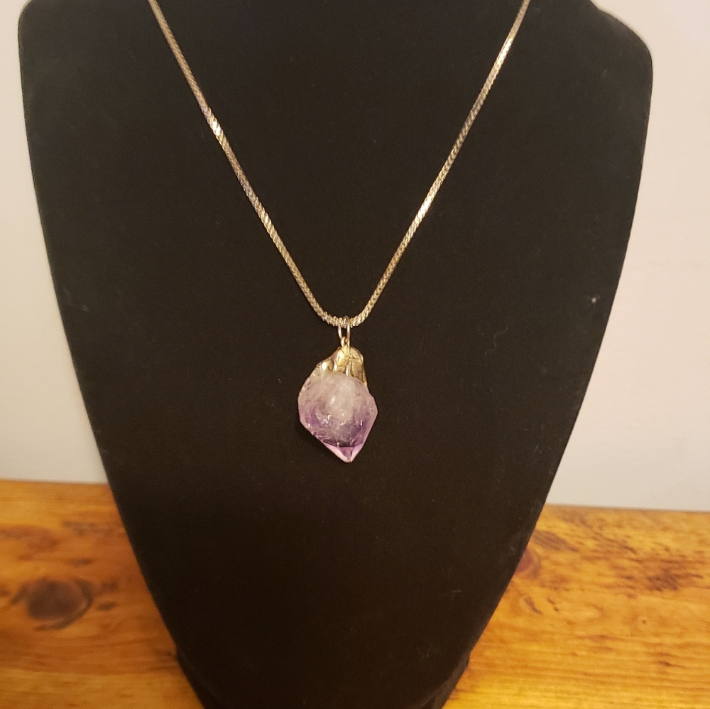 Natural amethyst necklace - Picture 5 of 5